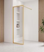 Douchewand Georgia 80 x 200 cm Goud – Inloopdouche 8 mm, Doe-het-zelf en Verbouw, Sanitair, Verzenden, Nieuw, Douche