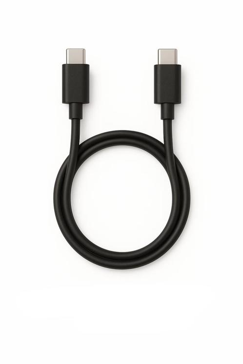 USB-C naar USB-C Kabel - Fast Charge - 1m - Zwart, Telecommunicatie, Mobiele telefoons | Toebehoren en Onderdelen, Nieuw, Verzenden