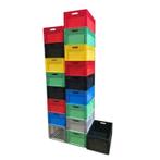 Stapelbak Kunststof kratten Alle kleuren opbergbox 60x40x27, Doe-het-zelf en Verbouw, Kratten en Dozen, 50 tot 75 cm, Ophalen of Verzenden
