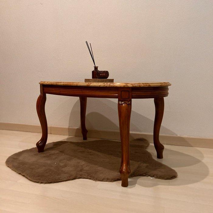 Salontafel - Marmer, Hout - Louis XV-stijl, Antiek en Kunst, Antiek | Overige Antiek