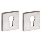Set van twee PC-plaatjes Model 06 mat nikkel ongelakt, Verzenden, Nieuw