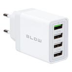 BLOW USB Lader 30W - 4x USB-A Snellader - QC3.0 - Wit, Verzenden, Nieuw
