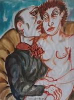 Giuseppe Migneco (1908-1997) - Fidanzati, Antiek en Kunst, Kunst | Schilderijen | Modern