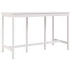 Bartafel Grenenhout Wit 180cm - Retourdeal - 35% Korting!, Ophalen of Verzenden, Nieuw