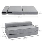 TRUUSK 2-in-1 Vloersofa, Belastbaar Tot 250 Kg, Opvouwbare S, Huis en Inrichting, Woonaccessoires | Kussens, Verzenden, Nieuw