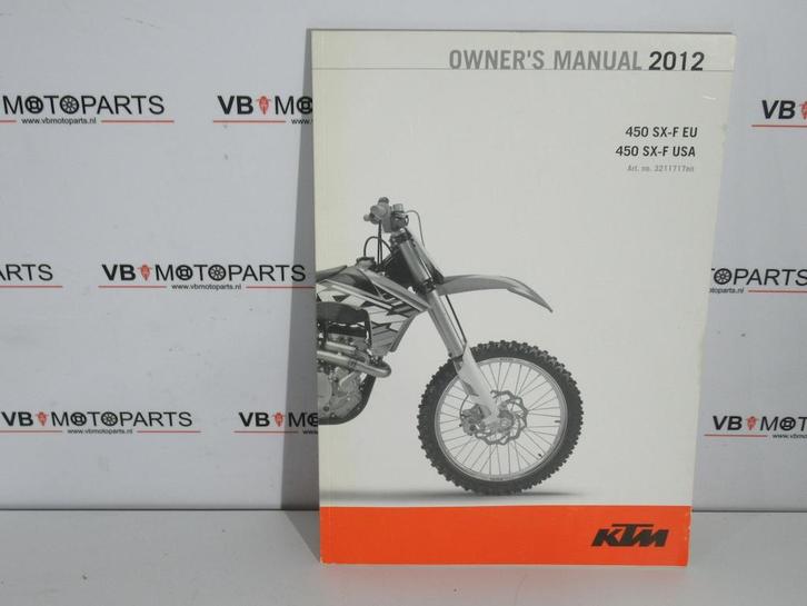 KTM 450 SX-F Owners Manual, Motoren, Onderdelen | Overige, Ophalen of Verzenden