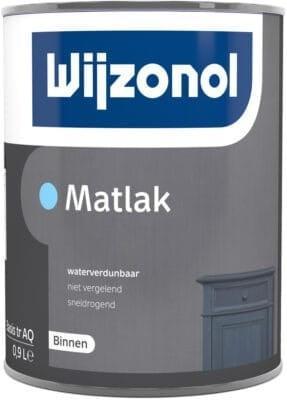 Wijzonol Matlak Waterverdunbaar 1 liter, Doe-het-zelf en Verbouw, Verf, Beits en Lak, Nieuw, Verzenden