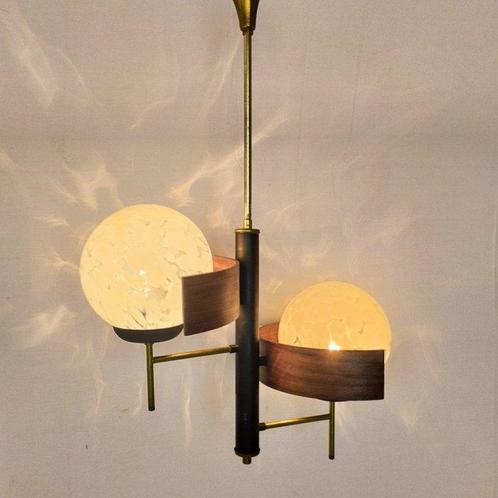 Kroonluchter - Glas, Messing, Antiek en Kunst, Antiek | Lampen