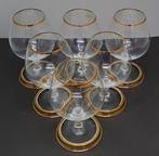 Drinkservies voor 6 (6) - .925 zilver - Glas met voet voor
