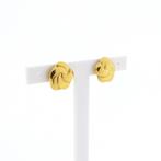 Vintage gouden florale oorclips (Oorbellen), Sieraden, Tassen en Uiterlijk, Oorbellen, Ophalen of Verzenden, Gebruikt, Overige kleuren