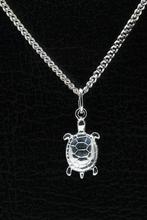 Zilveren Schildpad ketting hanger - klein, Sieraden, Tassen en Uiterlijk, Kettinghangers, Verzenden, Nieuw