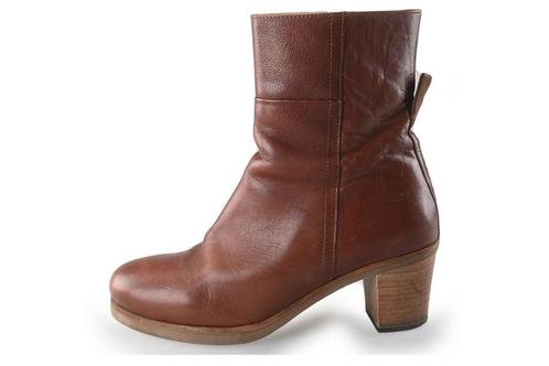 Shabbies Enkellaarzen in maat 41 Cognac | 10% extra korting, Kleding | Dames, Schoenen, Overige kleuren, Gedragen, Lage of Enkellaarzen