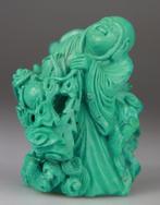 Statuette Luohan Drakensculptuur - Figuren - Turkoois -