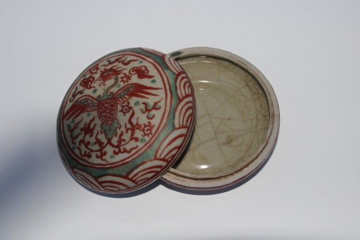 Vaas - Porselein - China - Qing Dynastie (1644-1911) (Zonder, Antiek en Kunst, Antiek | Overige Antiek