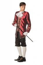 Markies kostuum taft bordeaux, Kleding | Heren, Carnavalskleding en Feestkleding, Ophalen of Verzenden, Nieuw