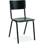 School Eetkamerstoel Workliving - Hout Zwart, Huis en Inrichting, Stoelen, Verzenden, Nieuw