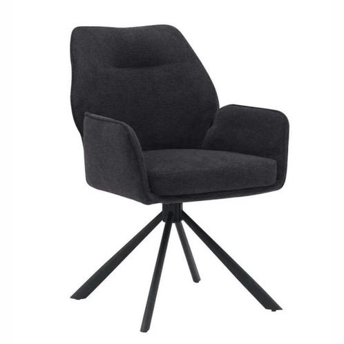 Actie! Eetkamerstoel Toronto | Grey | Van €159,-, Huis en Inrichting, Stoelen, Eén, Grijs, Nieuw, Metaal, Stof, Ophalen of Verzenden
