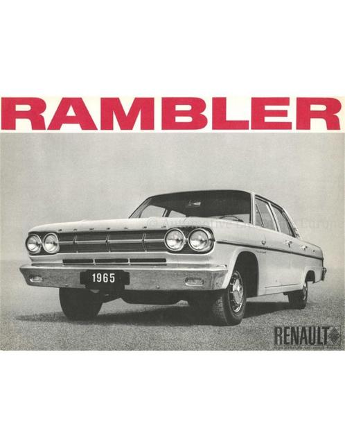 1965 RENAULT RAMBLER BROCHURE NEDERLANDS, Boeken, Auto's | Folders en Tijdschriften, Renault