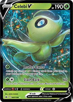Celebi V 007/198 Chilling Reign, Hobby en Vrije tijd, Verzamelkaartspellen | Pokémon, Losse kaart, Nieuw, Foil, Ophalen of Verzenden
