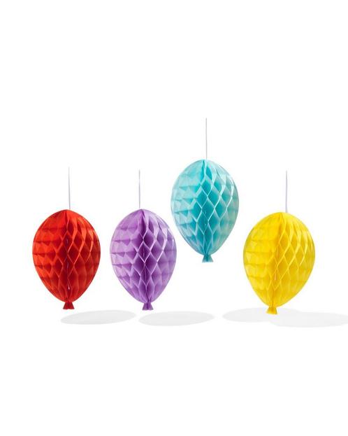 HEMA Honeycomb ballon 4 stuks, Hobby en Vrije tijd, Feestartikelen, Nieuw, Verzenden