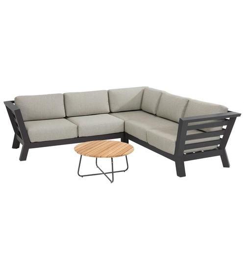 Meteoro hoek loungeset 4-delig antraciet 4-Seasons Outdoor, Tuin en Terras, Tuinsets en Loungesets, Nieuw, Aluminium, Ophalen of Verzenden
