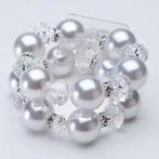 Corsage Polscorsage Rock On White, Hobby en Vrije tijd, Knutselen, Ophalen of Verzenden, Nieuw