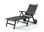 Sieger Catena klap en verrijdbare ligbed Aluminium -, Tuin en Terras, Tuinsets en Loungesets, Ophalen of Verzenden, Nieuw