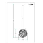Hanglamp plafondlamp - wit - bloemmotief - diameter 40 cm, Huis en Inrichting, Lampen | Hanglampen, Verzenden, Nieuw