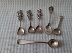 Lepel (6) - Zes Zilveren Specerij lepels, w.o. Haags-Lofje,