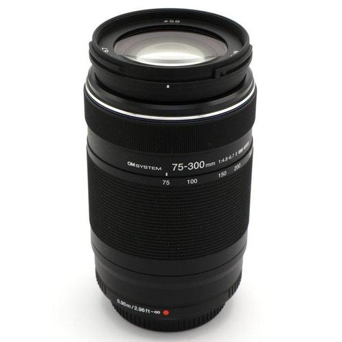 Olympus OM SYSTEM MFT 75-300mm F/4.8-6.7 zwart ED II M.Zuiko, Audio, Tv en Foto, Fotocamera's Digitaal