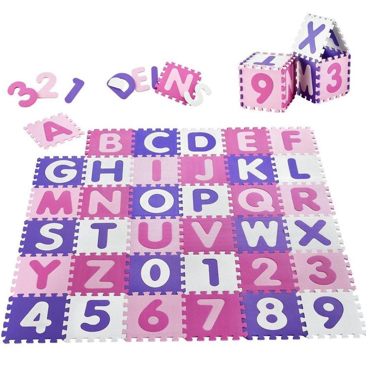 Puzzle mat 1cm dik foam Letters 1.89x1.89 mtr, Kinderen en Baby's, Speelgoed | Kinderpuzzels, Nieuw, Verzenden