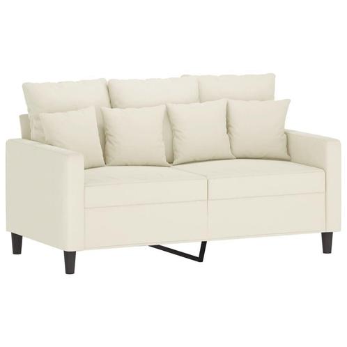 Fluwelen Tweezitsbank Creme 120cm: Tweedekansje met Korting!, Huis en Inrichting, Banken | Bankstellen, Minder dan 150 cm, 75 tot 100 cm