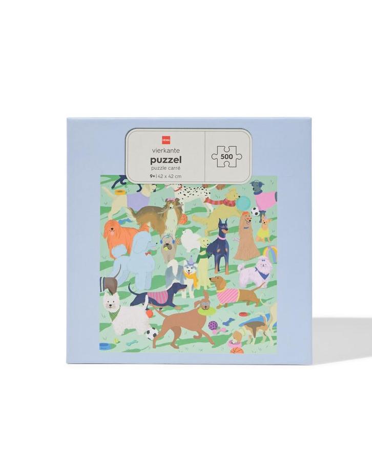 HEMA Legpuzzel 13.6x10.5cm 500 stukjes honden, Kinderen en Baby's, Speelgoed | Educatief en Creatief, Nieuw, Verzenden