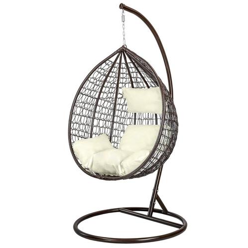 Compleet Hangstoel Set - Inclusief Frame en Kussens - Bru..., Huis en Inrichting, Stoelen, Nieuw, Ophalen of Verzenden
