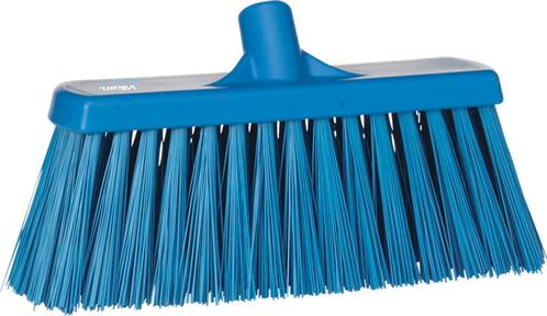 Vikan bezem 30 cm blauw harde vezel, Huis en Inrichting, Schoonmaakartikelen, Verzenden