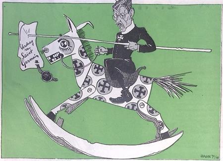 Schussnigg, de jongste verdrag-vernietiger van Europa, Antiek en Kunst, Kunst | Litho's en Zeefdrukken, Verzenden