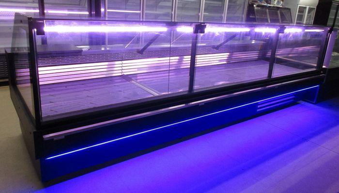 Vlees Koeltoonbank met plaatkoeling, Koelvitrine, Koeltoog, Witgoed en Apparatuur, Koelkasten en IJskasten, Gebruikt