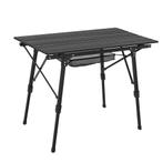 Opvouwbare Campingtafel Picco - Zwart - 90 x 52 x 68 cm, Caravans en Kamperen, Kampeermeubelen, Verzenden, Nieuw