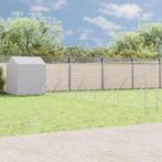 vidaXL Hondenkennel met dak 12x12x2,5 m gegalvaniseerd staal, Dieren en Toebehoren, Verzenden, Nieuw