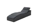 Veiling - Ligbed / Zonnebed Lamia - Zwart - Polyrotan, Nieuw