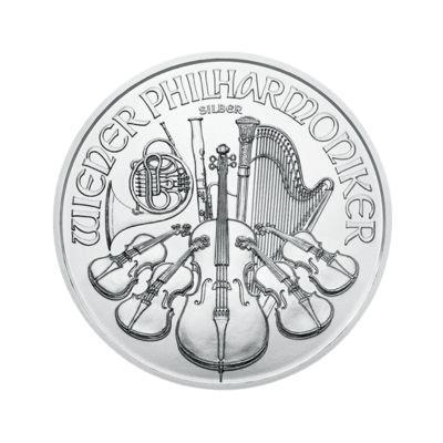 1 troy ounce zilveren Philharmoniker munt (goedkoop), Postzegels en Munten, Edelmetalen en Baren, Zilver, Verzenden