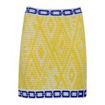 Elisabetta Franchi • gele gehaakte rok • 34 (IT40), Geel, Nieuw, Maat 34 (XS) of kleiner, Elisabetta Franchi