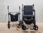 Een rollator en een rolstoel, Gebruikt