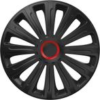 Wieldoppen 13 inch - Trend Zwart & Rood - wieldoppenset, Verzenden, Nieuw