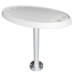 Ovale Boottafel Set 46x76cm Wit Inclusief Quick Release Tafe, Watersport en Boten, Accessoires en Onderhoud, Ophalen of Verzenden