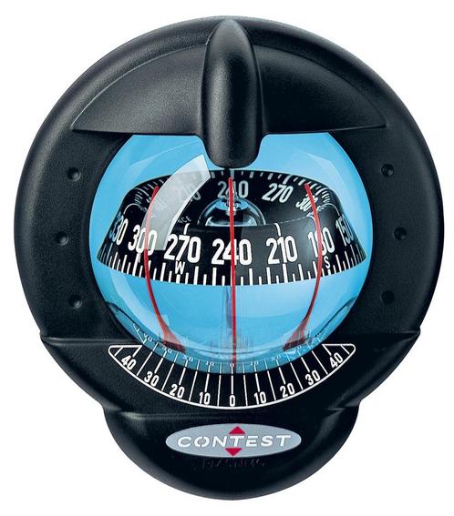 Plastimo Contest 101 Kompas schotmontage zwart met zwarte ro, Watersport en Boten, Navigatiemiddelen en Scheepselektronica, Nieuw