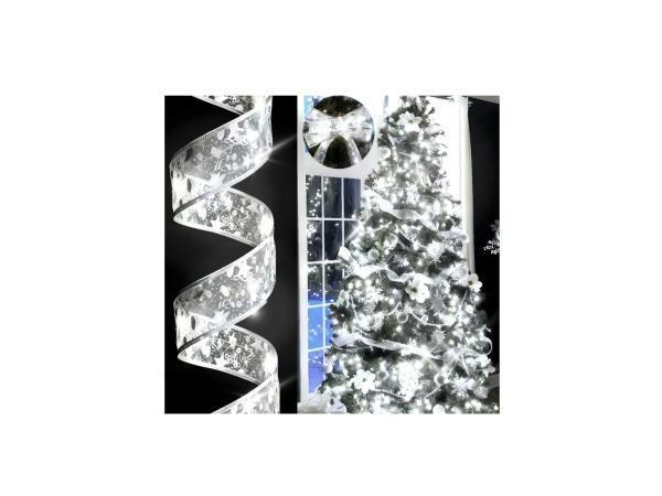 Veiling - Zilveren Lichtslinger 4M - kerst verlichting, Diversen, Kerst