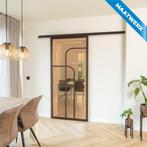 Stalen Schuifdeur met koofsysteem Brons 4 Vlaks rond Maatwer, Doe-het-zelf en Verbouw, Kozijnen en Schuifpuien, Nieuw, Metaal