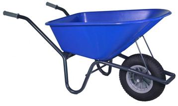 Klus-, Tuinkruiwagen - Gemonteerd gel. - 100 liter Blauw beschikbaar voor biedingen