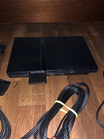 Sony - Playstation 2 (PS2) - Slim Black - Spelcomputer beschikbaar voor biedingen